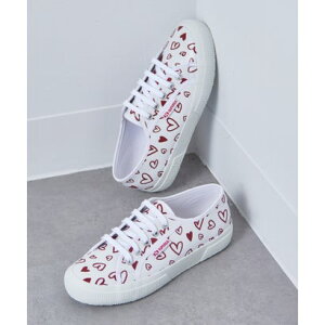 �X�y���K SUPERGA �ySUPERGA�z2750 FLEA CUTE HEARTS PRINT �i�z���C�g�j