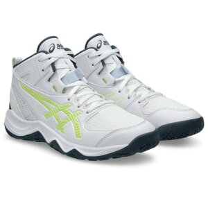 �A�V�b�N�X ASICS 1064A019 DUNKSHOT MB 10 �o�X�P�b�g�{�[���V���[�Y �i�z���C�g×�O���E�C�G���[�j