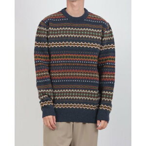 �o�u�A�[ Barbour MKN1027 Case Fair Isle Crew �j�b�g �i�l�C�r�[�}�[���j