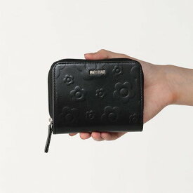 マリークワント MARY QUANT デイジーエンボスフロート ウォレット （ブラック）