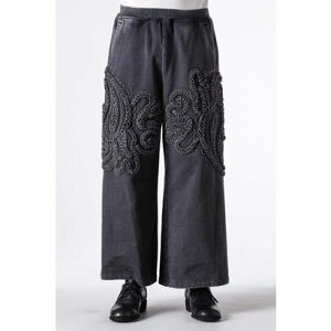 �^�[�N TAAKK Sweat Wide Pants �iBLACK BLEACH�j
