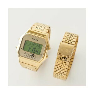�G���G���V�b�N�X ���]�� �}���W�F�� MM6 Maison Margiela MM6 × TIMEX �r���v T80 TWG067500QY �f�W�^�� �iGold-Tone/�S�[���h�j