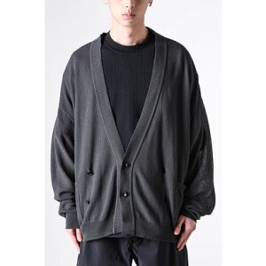 �~�[���Y���C�� meanswhile Dappled sunlight Double Knit Cardigan �iChacoal�j