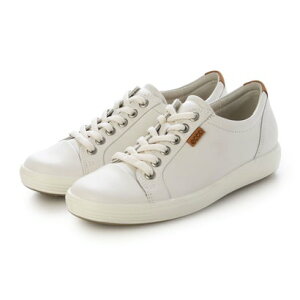 �G�R�[ ECCO ���K �₳���������S�n SOFT 7 W ���f�B�[�X �{�v ���[�X�A�b�v�V���[�Y �iWHITE�j
