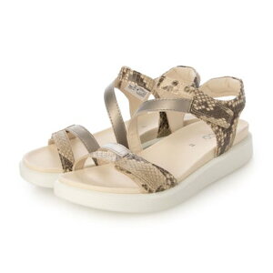 �G�R�[ ECCO ���K �₳���������S�n SOFT SANDAL W ���f�B�[�X �{�v �R���t�H�[�g�T���_�� �iPYTHON/PURE CASHMERE METALLIC�j