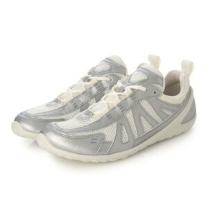 �G�R�[ ECCO �����\ �y�� BIOM LITE W ���f�B�[�X �{�v ���[�X�A�b�v�X�j�[�J�[ �iSILVER METALLIC/WHITE�j