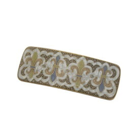 クララビジュー Clara Bijoux バレッタ （ライトグレー／ライトグリーン系）