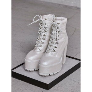 �W�F�C�_ GYDA shiny lace up�^���N�\�[���V���[�g�u�[�c �i�I�t�z���C�g�j