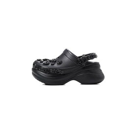クロックス crocs Bae Translucent Floral Clog （BLACK）