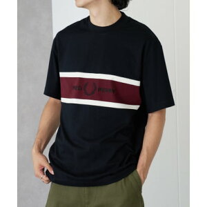 �t���b�h�y���[ FRED PERRY ��26SS ��s�\��̔����y���K�i�zEMBROIDERED PANEL T-SHIRT M2405 �i�u���b�N�j