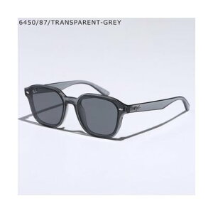 ���C�o�� Ray-Ban Ray-Ban �T���O���X RB4458D �X�N�G�A�^ �Z���t���[�� �i6450/87/TRANSPARENT-GREY�j