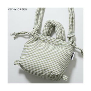 �I�����h OLEND OLEND �V�����_�[�o�b�O MICRO ONA SOFT BAG �`�F�b�N�� �iVICHY-GREEN/�O���[�����j