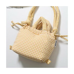 �I�����h OLEND OLEND �V�����_�[�o�b�O MICRO ONA SOFT BAG �`�F�b�N�� �iVICHY-YELLOW/�C�G���[���j