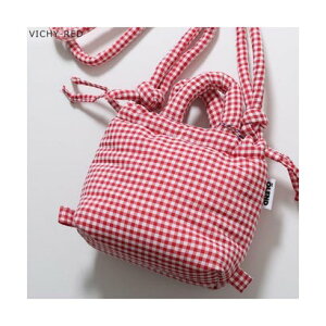 �I�����h OLEND OLEND �V�����_�[�o�b�O MICRO ONA SOFT BAG �`�F�b�N�� �iVICHY-RED/���b�h���j