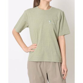 ピーナッツ PEANUTS レディース アウトドアカジュアル 半袖Tシャツ グラフィック半袖Tピーナッツ登頂ルート TRPN-9D2266TS （スモークグリーン）
