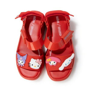 �����b�T melissa MELISSA KICK OFF SANDAL + HELLO KITTY AD �iRED�j