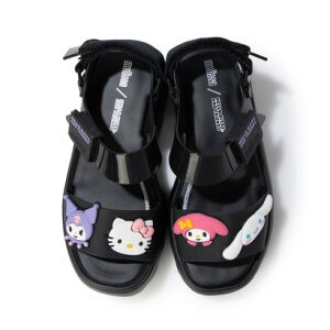 �����b�T melissa MELISSA KICK OFF SANDAL + HELLO KITTY AD �iBLACK�j
