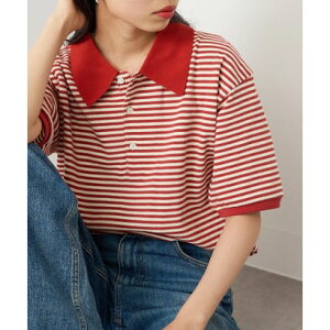 �X�^�[�A���h�X�g���C�v STAR&STRIPE �{�[�_�[�|��T�V���c BODER POLO TEE �i���C�g�u���E���j