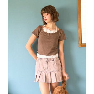 �~�W�F Mi-je ViVi9�����f�ڃh�b�g�L���~���C���[�h�g�b�v�X�y�؍��t�@�b�V�����z �i���J���j