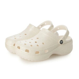 �N���b�N�X crocs Classic Platform Glitter Clog W �iChalk�j
