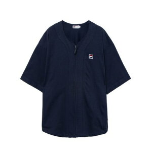 �t�B�� FILA S/S NO-COLLAR SHIRT / �V���[�g�X���[�u�m�[�J���[�V���c / �J�W���A���E�F�A / ���j�Z�b�N�X �iNAVY�j