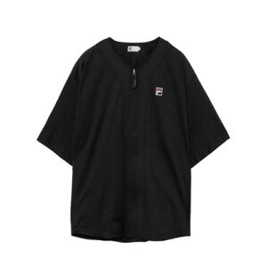 �t�B�� FILA S/S NO-COLLAR SHIRT / �V���[�g�X���[�u�m�[�J���[�V���c / �J�W���A���E�F�A / ���j�Z�b�N�X �iBLACK�j