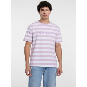 �Q�X GUESS GUESS JEANS Short Sleeves Crew Neck Regular Striped Yd Tee �iS40L�j