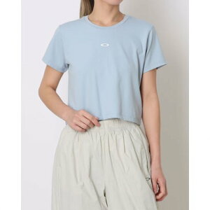 �I�[�N���[ OAKLEY ���f�B�[�X �����@�\T�V���c RADIANT ESSENTIAL CROPPED TEE 11.0 FOA500942 �iBLUE FOG�j