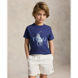 �|�� �����t ���[���� POLO RALPH LAUREN (�{�[�C�Y 2�ˁ`7��)Big Pony �R�b�g�� �W���[�W�[ T�V���c �i410�l�C�r�[�j