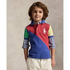 �|�� �����t ���[���� POLO RALPH LAUREN (�{�[�C�Y 2�ˁ`7��)Big Pony �R�b�g�� ���b�V�� �|���V���c �i610���b�h�j