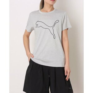 �v�[�} PUMA ���f�B�[�X �����@�\T�V���c W TAD ESSENTIAL HEATHER LOGO TEE_ 527327 �iLight Gray Heather�j