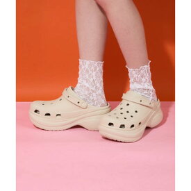 クロックス crocs classic bae clog クラシック ベイ クロッグ クロックス サンダル 厚底 ボリュームソール （ベージュ）