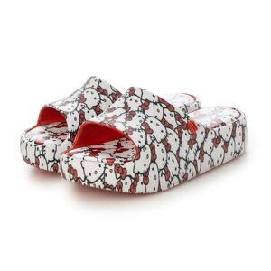 �����b�T melissa MINI MELISSA FREE PLATFORM SLIDE + HELLO KITTY AND FRIENDS INF �iRED/WHITE�j