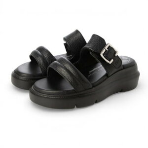 �n�b�V���p�s�[ Hush Puppies UPLIFT 2-BAND SLIDE-BOLD BLACK LEATHER �iBOLD BLACK�j