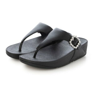 �t�B�b�g�t���b�v fitflop LULU �N���X�^���o�b�N�� ���U�[ �g�D�|�X�g �T���_�� �iAll Black�j