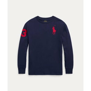 �|�� �����t ���[���� POLO RALPH LAUREN (�{�[�C�Y 8�ˁ`20��)Big Pony �R�b�g�� �W���[�W�[ T�V���c �i410�l�C�r�[�j