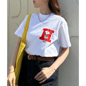 �w�C���Y Hanes PEANUTS×BEEFY-T T-SHIRT 1P HM1-D003 �i�z���C�g�j