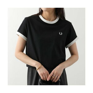 �t���b�h�y���[ FRED PERRY FRED PERRY T�V���c G9163 CROPPED RINGER T-SHIRT �i102/BLACK�j