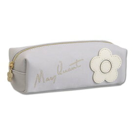マリークワント MARY QUANT サインロゴデイジーパッチ スクエアペンケース （パープル）