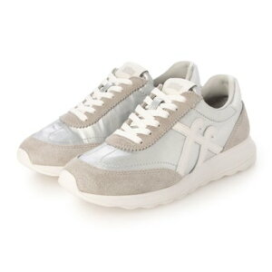 �t�B�b�g�t���b�v fitflop RETRO-Q FF ���^���b�N�t�@�u���b�N/�X�G�[�h �X�j�[�J�[ �iSilver/Urban White�j