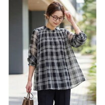 楽天市場】チェック シフォンブラウスの通販