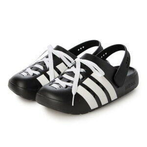 �A�f�B�_�X adidas ADILETTE CLOG LACE U 004025 �i�u���b�N×�z���C�g�j