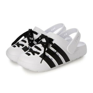 �A�f�B�_�X adidas adidas/�A�f�B�_�X ADILETTE CLOG LACE U �T���_�� JR4025 �i�z���C�g×�u���b�N�j