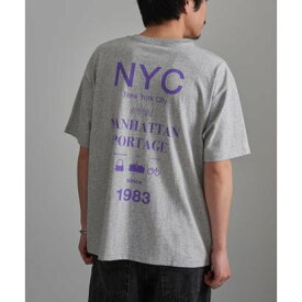 マンハッタンポーテージ Manhattan Portage 別注 NYC Street Culture Tee /ニューヨークシティストリートカルチャーTシャツ （ヘザーグレー）