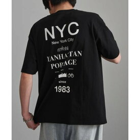 マンハッタンポーテージ Manhattan Portage 別注 NYC Street Culture Tee /ニューヨークシティストリートカルチャーTシャツ （ブラック）