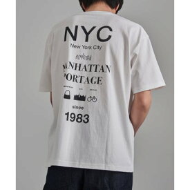 マンハッタンポーテージ Manhattan Portage 別注 NYC Street Culture Tee /ニューヨークシティストリートカルチャーTシャツ （ホワイト）