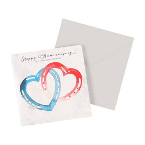 �f�b�N���h�G�b�W Deckled Edge �E�H�[�^�[�J���[ �O���[�e�B���O�J�[�h �iHappy Anniversary�j