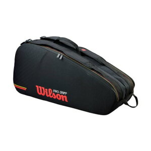 �E�B���\�� Wilson �E�C���\�� Wilson �e�j�X PRO STAFF CLASSIC 6PK RACKET BAG BLACK WR80518010 �i�u���b�N�j