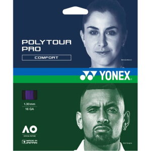 ���l�b�N�X YONEX ���l�b�N�X YONEX �e�j�X �|���c�A�[ �v�� 130 POLY TOUR PRO �d�� �K�b�g �X�g�����O �_�炩�߂̑ŋ��� �|���G�X�e�� ���m�t�B���� �i339 �~�b�h�i�C�g�p�[�v���j