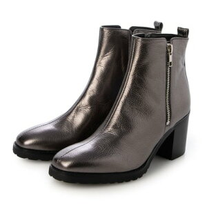 100【極美品】DIANA ダイアナ レースアップブーツ サイドジップ 23 